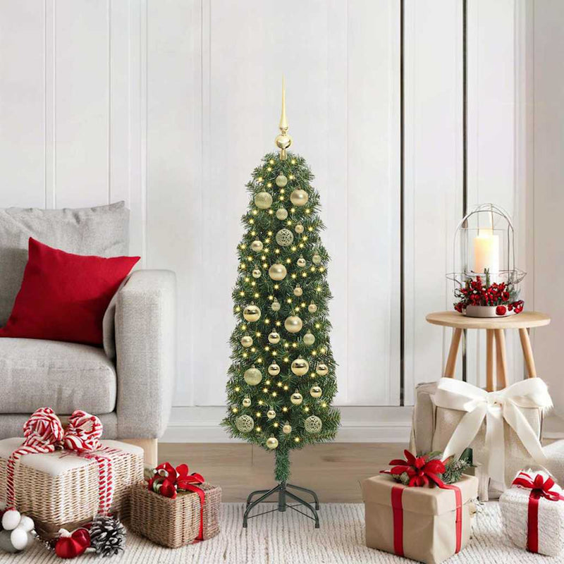 Afbeelding laden in galerijviewer, Vidaxl kunstkerstboom groen 120 cm pvc en staal en kunststof
