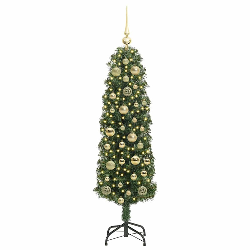 Afbeelding laden in galerijviewer, Vidaxl kunstkerstboom groen 120 cm pvc en staal en kunststof
