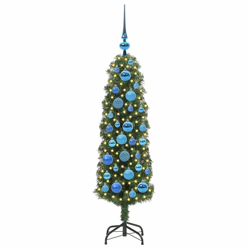Afbeelding laden in galerijviewer, Vidaxl kunstkerstboom groen 120 cm pvc en staal en kunststof
