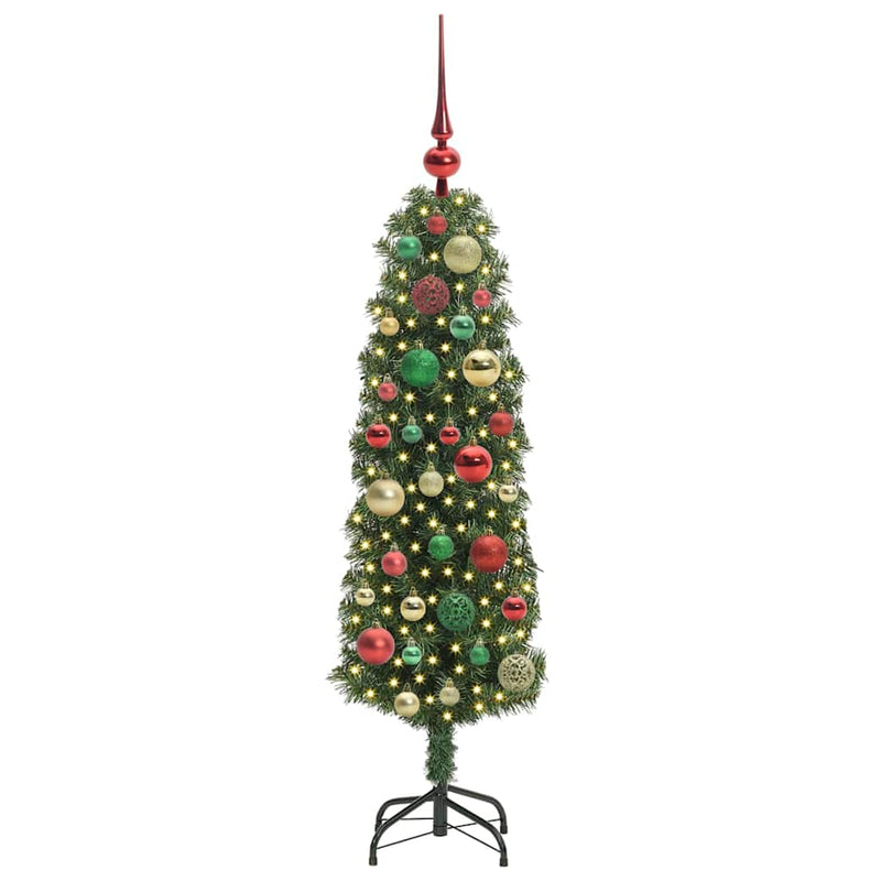 Afbeelding laden in galerijviewer, Vidaxl kunstkerstboom groen 120 cm pvc en staal en kunststof
