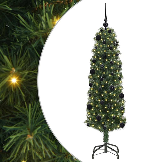 Vidaxl kunstkerstboom groen 150 cm pvc en staal en kunststof