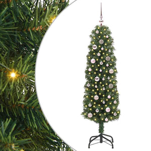 Vidaxl kunstkerstboom groen 150 cm pvc en staal en kunststof