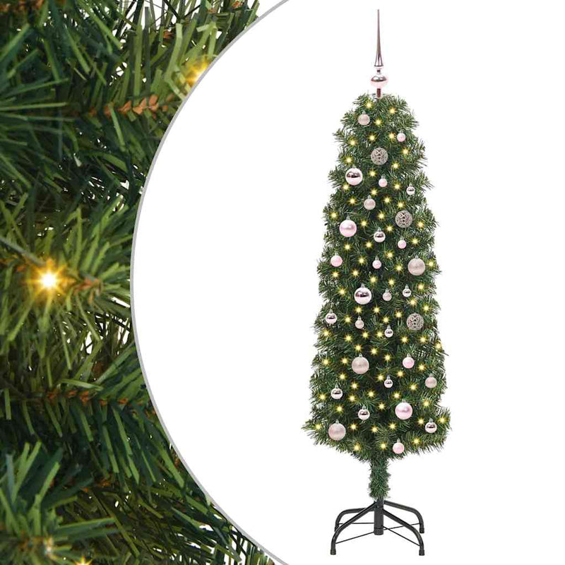 Afbeelding laden in galerijviewer, Vidaxl kunstkerstboom groen 150 cm pvc en staal en kunststof
