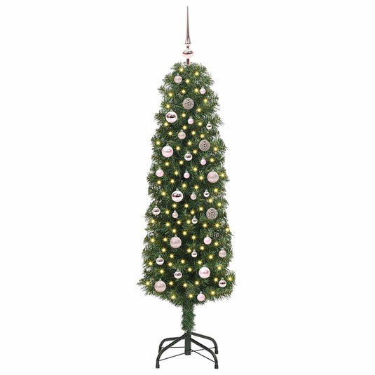 Vidaxl kunstkerstboom groen 150 cm pvc en staal en kunststof