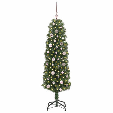 Vidaxl kunstkerstboom groen 150 cm pvc en staal en kunststof