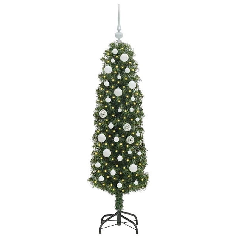 Afbeelding laden in galerijviewer, Vidaxl kunstkerstboom groen 150 cm pvc en staal en kunststof
