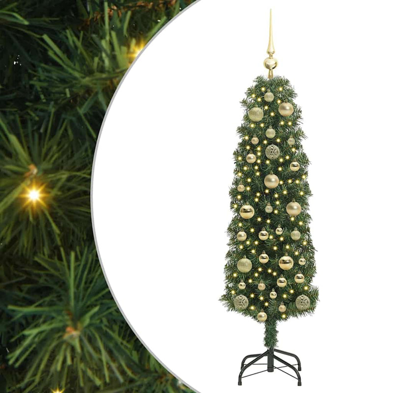 Afbeelding laden in galerijviewer, Vidaxl kunstkerstboom groen 150 cm pvc en staal en kunststof
