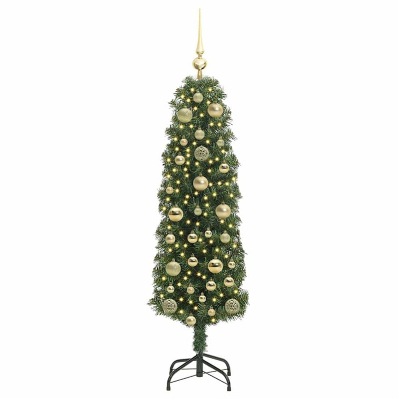 Afbeelding laden in galerijviewer, Vidaxl kunstkerstboom groen 150 cm pvc en staal en kunststof
