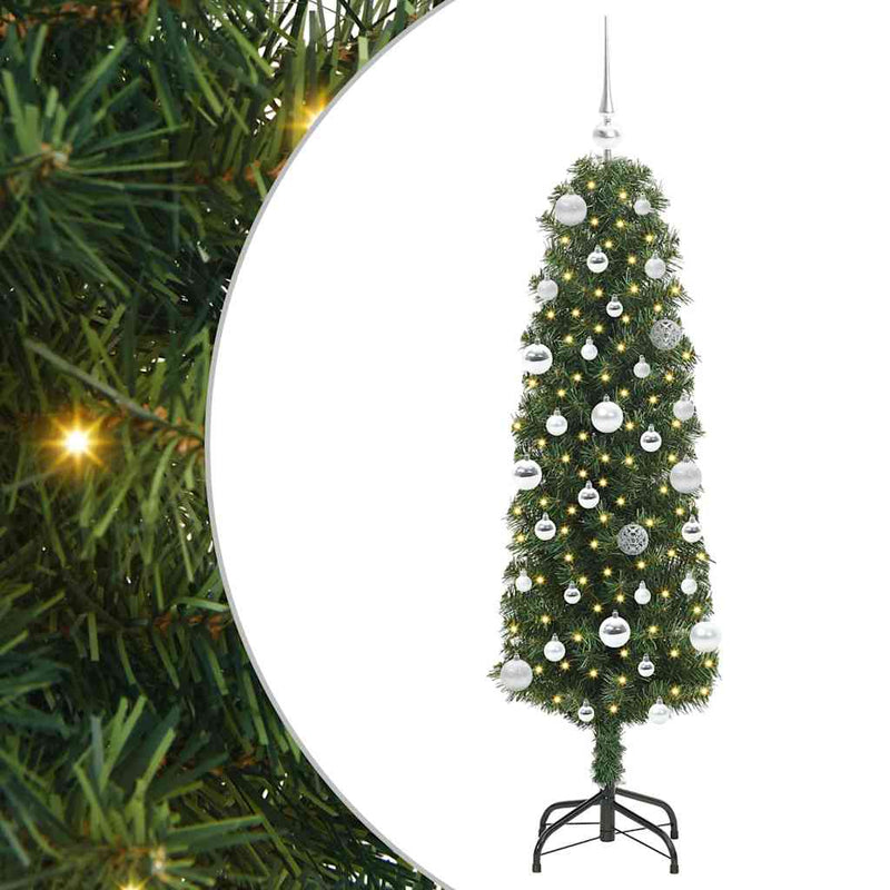Afbeelding laden in galerijviewer, Vidaxl kunstkerstboom groen 150 cm pvc en staal en kunststof

