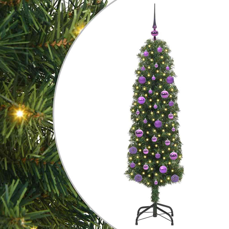 Afbeelding laden in galerijviewer, Vidaxl kunstkerstboom groen 150 cm pvc en staal en kunststof
