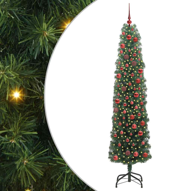 Afbeelding laden in galerijviewer, Vidaxl kunstkerstboom groen 180 cm pvc en staal en kunststof
