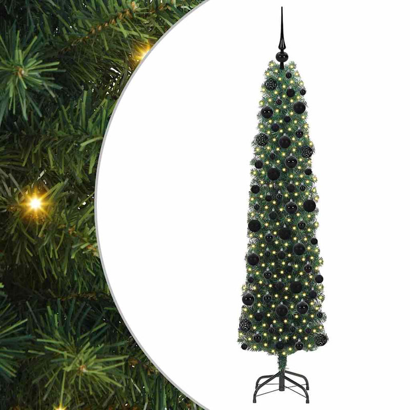Afbeelding laden in galerijviewer, Vidaxl kunstkerstboom groen 180 cm pvc en staal en kunststof
