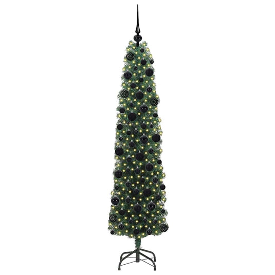 Vidaxl kunstkerstboom groen 180 cm pvc en staal en kunststof