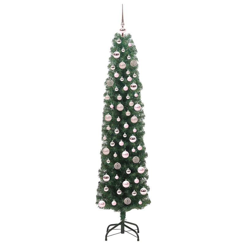 Afbeelding laden in galerijviewer, Vidaxl kunstkerstboom groen 180 cm pvc en staal en kunststof
