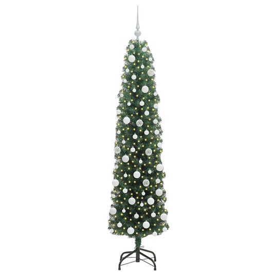 Vidaxl kunstkerstboom groen 180 cm pvc en staal en kunststof