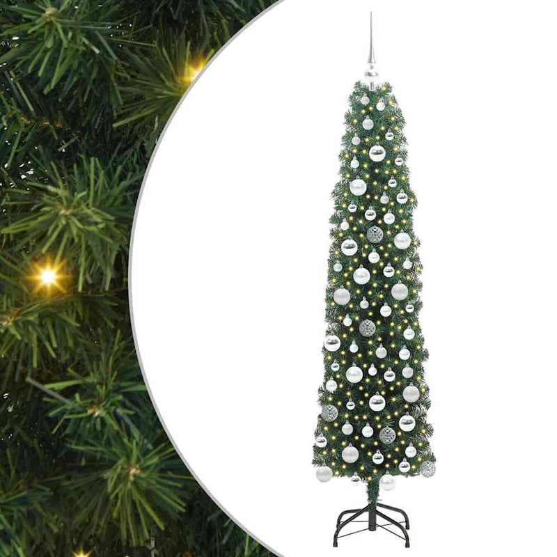 Afbeelding laden in galerijviewer, Vidaxl kunstkerstboom groen 180 cm pvc en staal en kunststof
