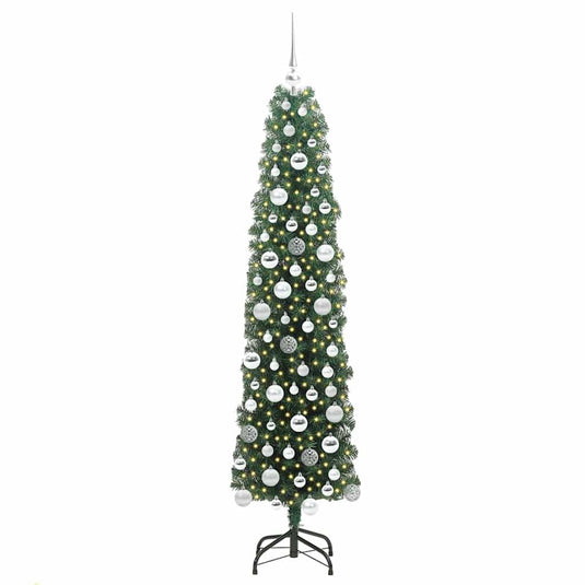 Vidaxl kunstkerstboom groen 180 cm pvc en staal en kunststof