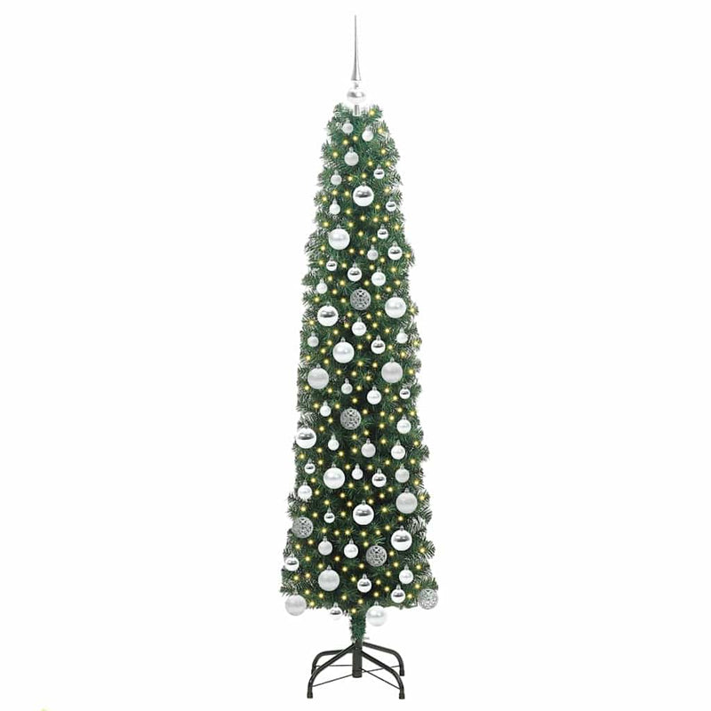 Afbeelding laden in galerijviewer, Vidaxl kunstkerstboom groen 180 cm pvc en staal en kunststof
