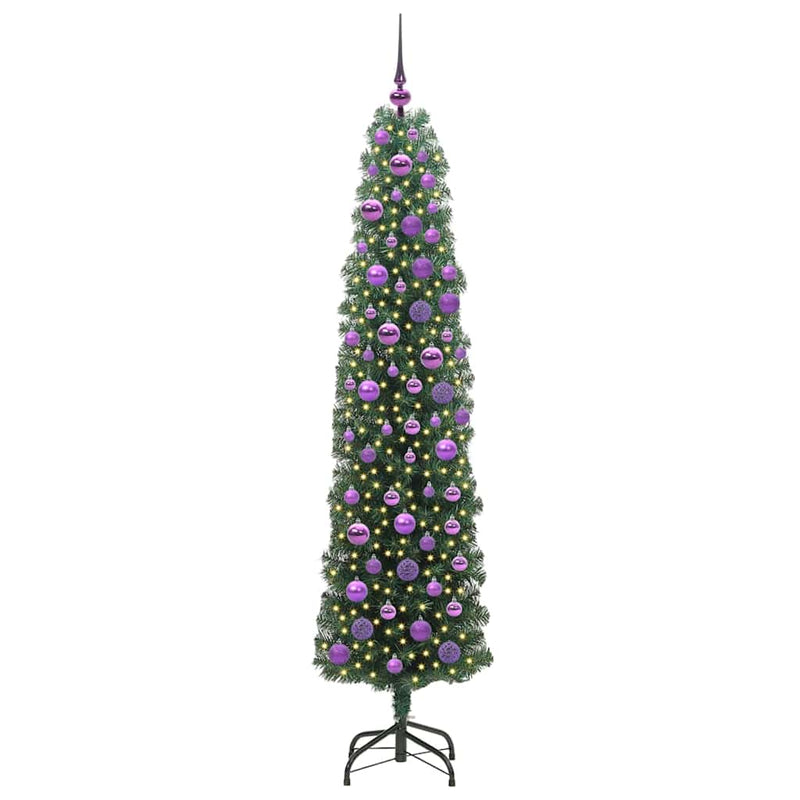Afbeelding laden in galerijviewer, Vidaxl kunstkerstboom groen 180 cm pvc en staal en kunststof
