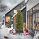 Vidaxl kunstkerstboom groen 240 cm pvc en staal en kunststof