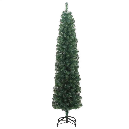Vidaxl kunstkerstboom groen 240 cm pvc en staal en kunststof