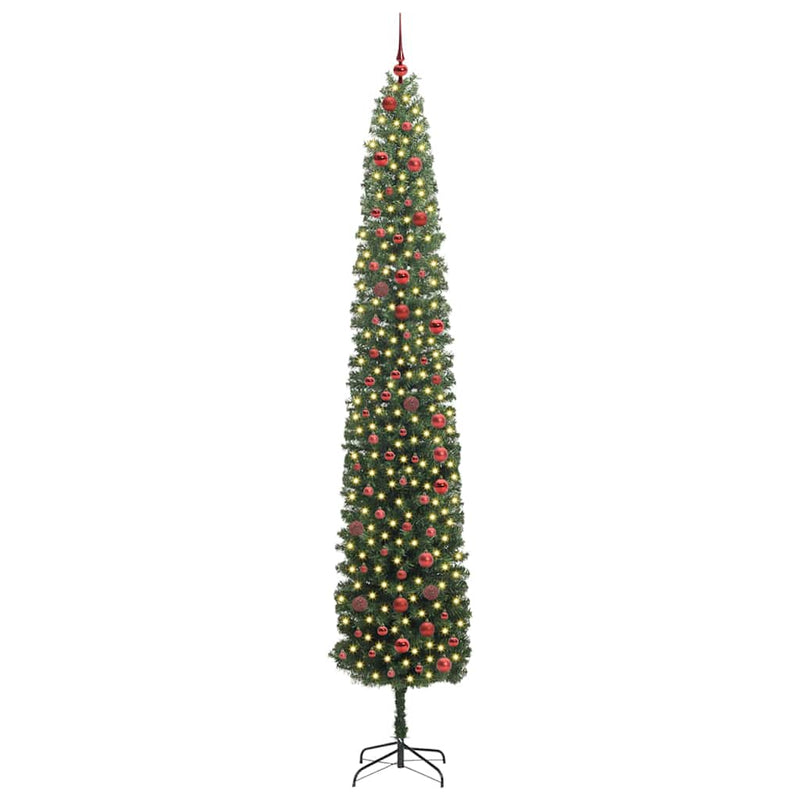Afbeelding laden in galerijviewer, Vidaxl kunstkerstboom groen 300 cm pvc en staal en kunststof
