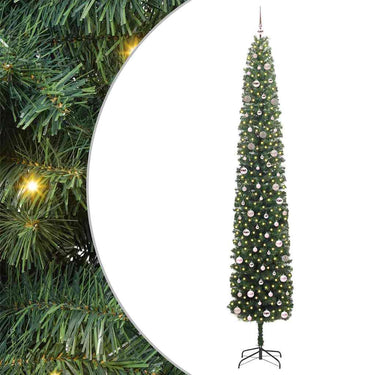 Vidaxl kunstkerstboom groen 300 cm pvc en staal en kunststof