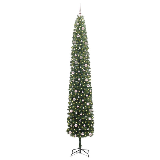 Vidaxl kunstkerstboom groen 300 cm pvc en staal en kunststof
