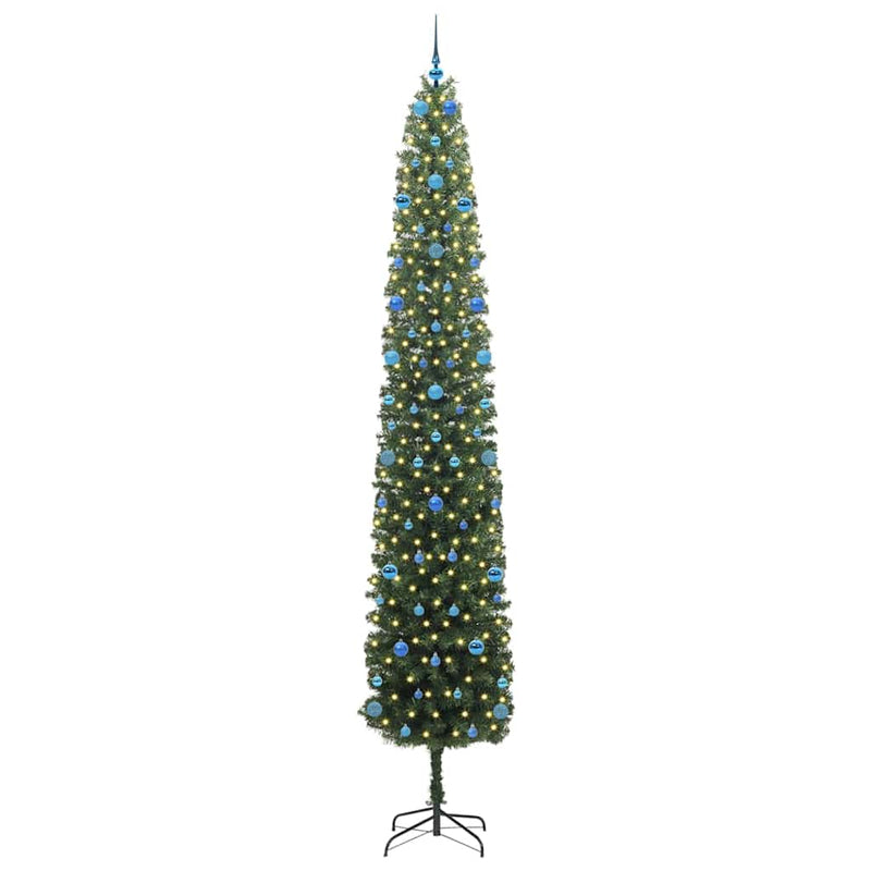 Afbeelding laden in galerijviewer, Vidaxl kunstkerstboom groen 300 cm pvc en staal en kunststof
