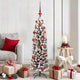 Vidaxl kunstkerstboom groen 150 cm pvc en staal en kunststof