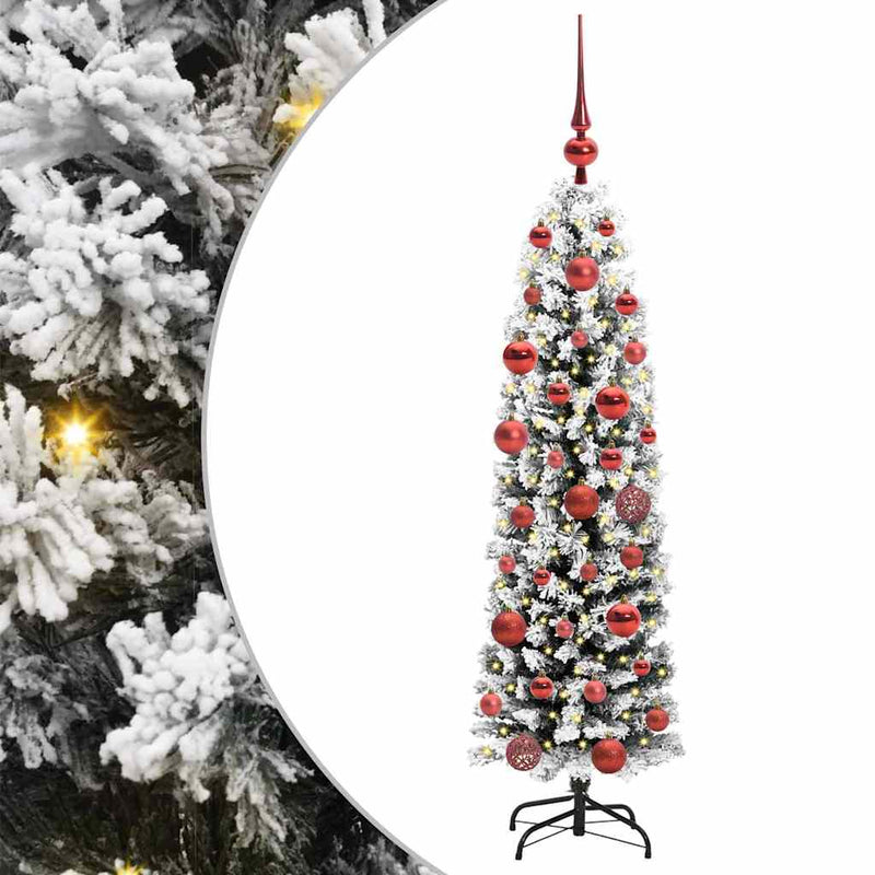 Afbeelding laden in galerijviewer, Vidaxl kunstkerstboom groen 150 cm pvc en staal en kunststof
