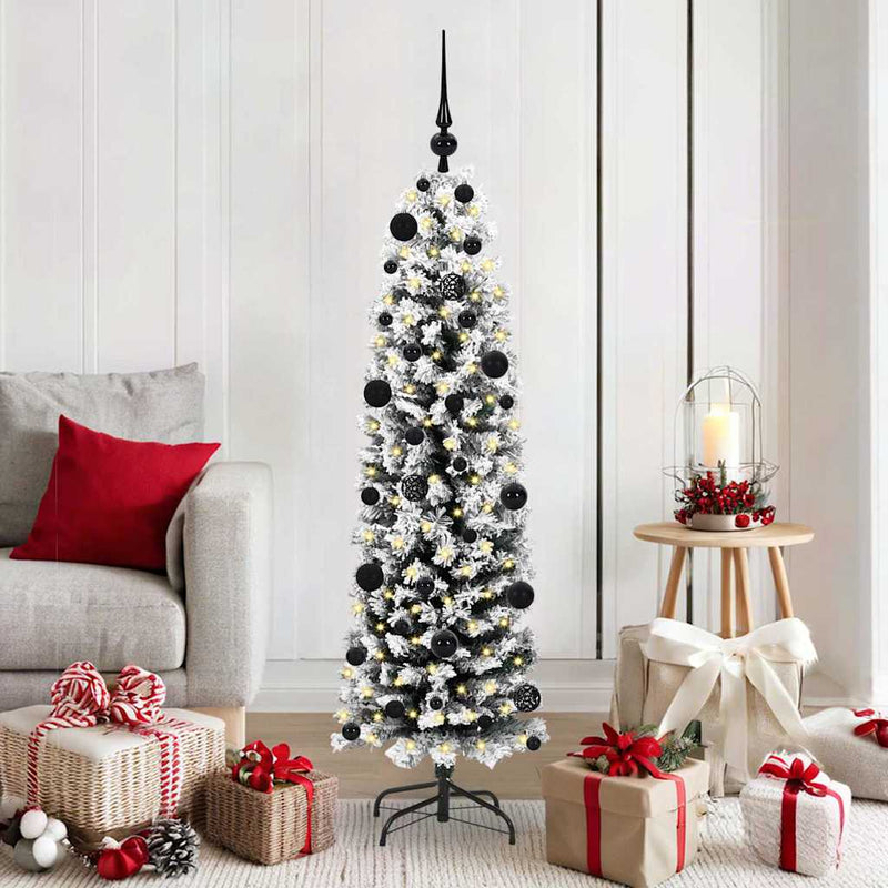 Afbeelding laden in galerijviewer, Vidaxl kunstkerstboom groen 150 cm pvc en staal en kunststof
