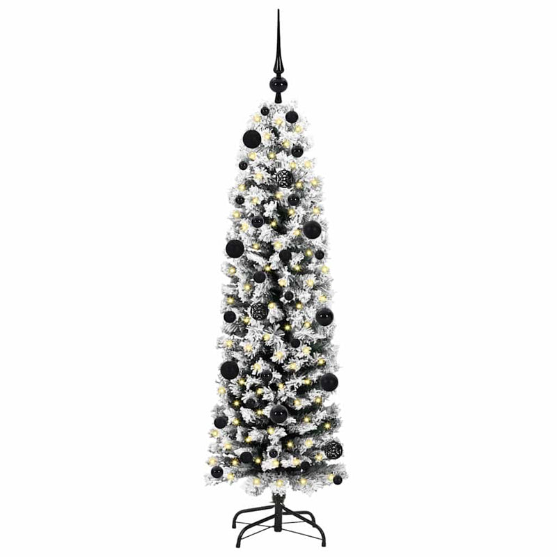 Afbeelding laden in galerijviewer, Vidaxl kunstkerstboom groen 150 cm pvc en staal en kunststof
