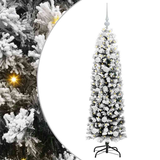 Vidaxl kunstkerstboom groen 150 cm pvc en staal en kunststof