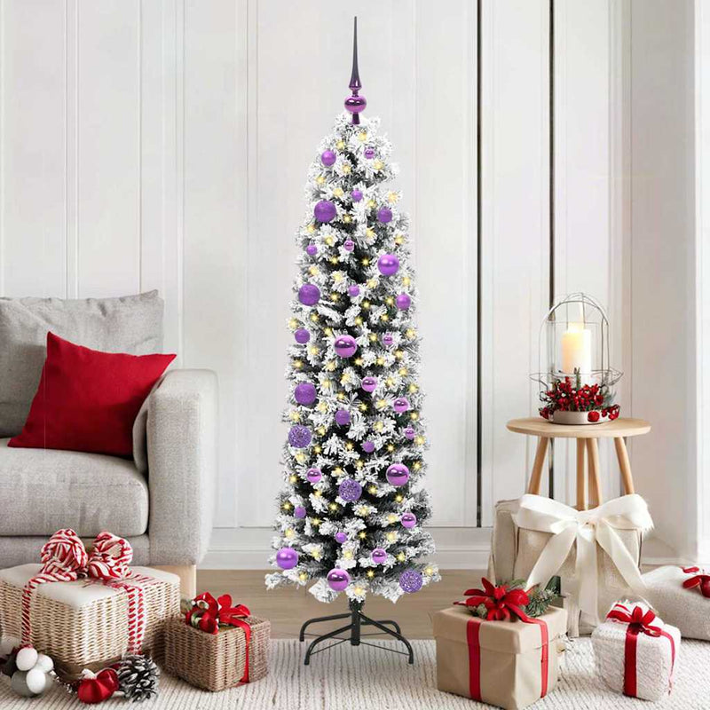 Afbeelding laden in galerijviewer, Vidaxl kunstkerstboom groen 150 cm pvc en staal en kunststof
