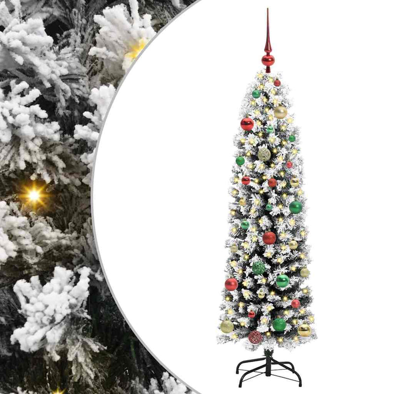 Afbeelding laden in galerijviewer, Vidaxl kunstkerstboom groen 150 cm pvc en staal en kunststof
