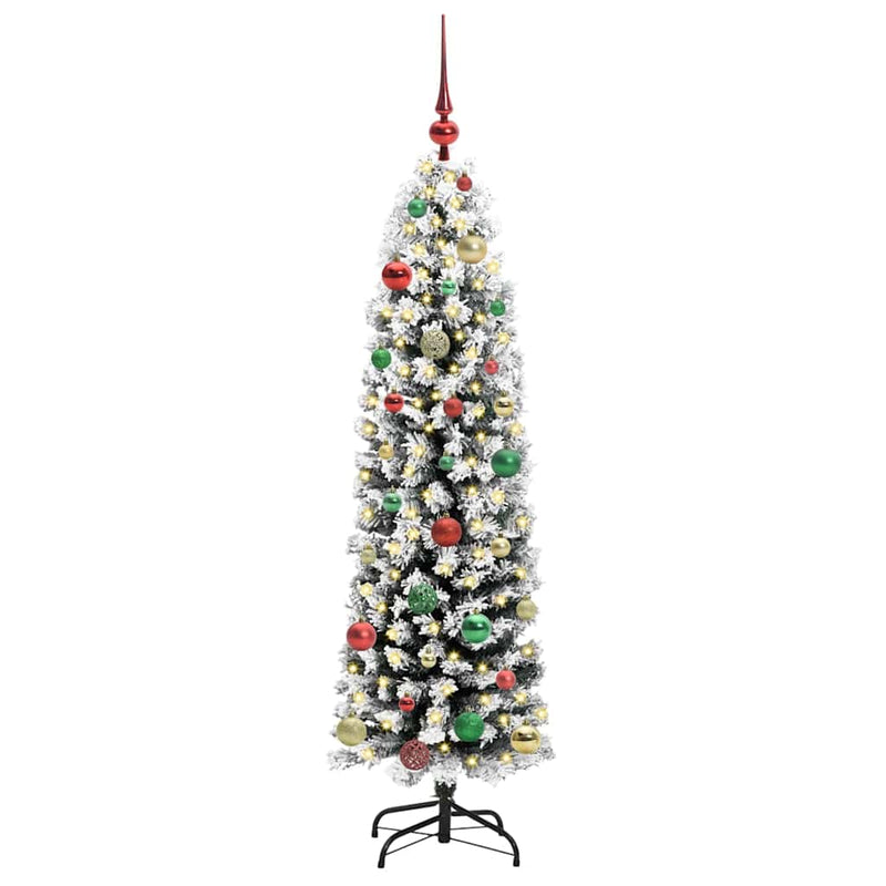 Afbeelding laden in galerijviewer, Vidaxl kunstkerstboom groen 150 cm pvc en staal en kunststof
