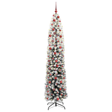 Vidaxl kunstkerstboom groen 210 cm pvc en staal en kunststof