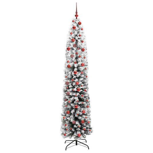 Vidaxl kunstkerstboom groen 210 cm pvc en staal en kunststof