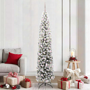 Vidaxl kunstkerstboom groen 210 cm pvc en staal en kunststof