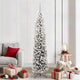 Vidaxl kunstkerstboom groen 210 cm pvc en staal en kunststof