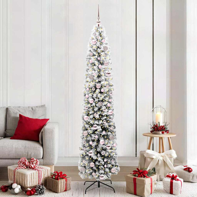 Afbeelding laden in galerijviewer, Vidaxl kunstkerstboom groen 210 cm pvc en staal en kunststof
