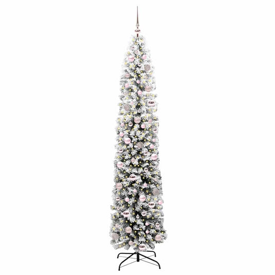 Vidaxl kunstkerstboom groen 210 cm pvc en staal en kunststof