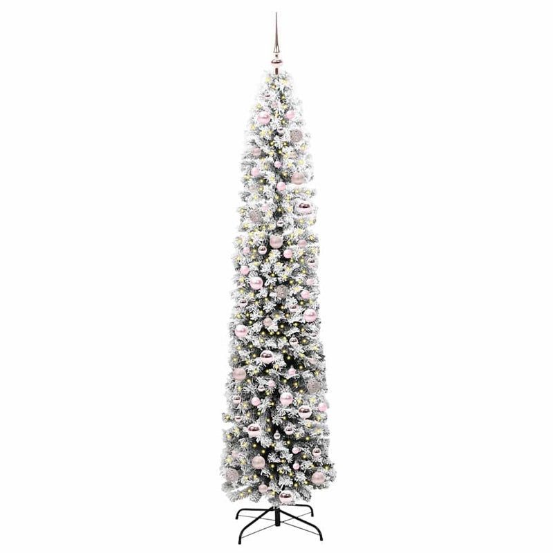 Afbeelding laden in galerijviewer, Vidaxl kunstkerstboom groen 210 cm pvc en staal en kunststof
