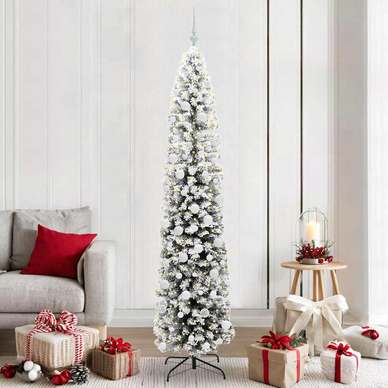 Afbeelding laden in galerijviewer, Vidaxl kunstkerstboom groen 210 cm pvc en staal en kunststof
