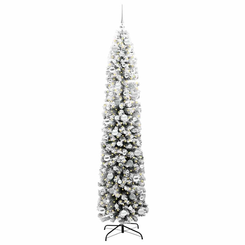 Afbeelding laden in galerijviewer, Vidaxl kunstkerstboom groen 210 cm pvc en staal en kunststof
