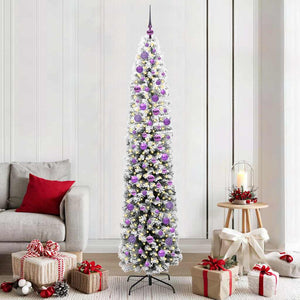Vidaxl kunstkerstboom groen 210 cm pvc en staal en kunststof