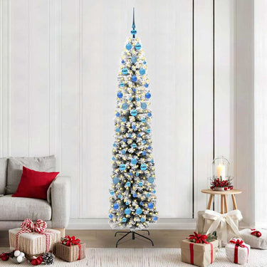 Vidaxl kunstkerstboom groen 210 cm pvc en staal en kunststof
