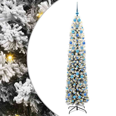 Vidaxl kunstkerstboom groen 210 cm pvc en staal en kunststof