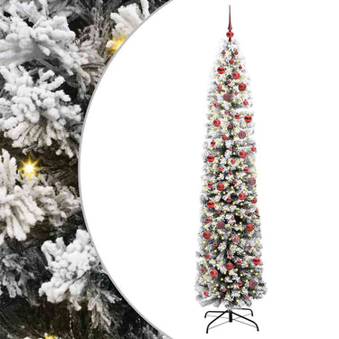 Vidaxl kunstkerstboom groen 240 cm pvc en staal en kunststof